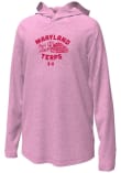 Main image for Girls Maryland Terrapins Pink Under Armour Team Logo Long Sleeve Hooded Sweatshirt