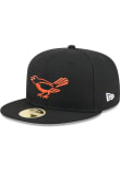 New Era Baltimore Orioles Black Classic Edition 9Fifty Snapback Hat