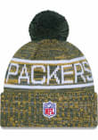 Green Bay Packers New Era YELLOW 2025 NFL Sideline Cold Weather