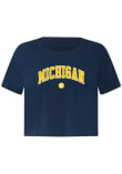 Main image for Michigan Wolverines Navy Blue lululemon Cates Short Sleeve T-Shirt