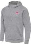 Main image for Mens Ohio State Buckeyes Grey Antigua 2024 Football National Champions Victory Long Sleeve Fashion..