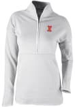 Main image for Womens Illinois Fighting Illini Grey Columbia Heat Seal Omni Wick Go For It Qtr Zip