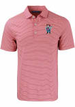 Main image for Mens Nebraska Cornhuskers Scarlet Red Cutter and Buck Double Stripe Herbie Short Sleeve Polo Shirt
