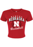 Main image for Nebraska Cornhuskers Red Summit Sportswear Basketball Arch Short Sleeve T-Shirt