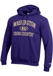 Main image for Mens Washington Huskies Purple Champion Cross Country Icon Powerblend Hooded Sweatshirt