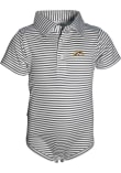 Main image for Baby Charcoal Western Michigan Broncos Carson Striped Short Sleeve One Piece Polo