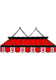 Main image for Red Indiana Hoosiers 40" Billiard Lamp Billiard Lamp