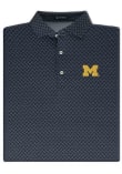 Main image for Mens Michigan Wolverines Navy Blue Turtleson Blitz Football Short Sleeve Fashion Polo