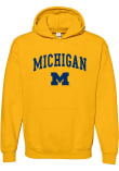 Main image for Mens Yellow Michigan Wolverines Arch Logo Hooded Sweatshirt