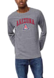 Main image for Mens Arizona Wildcats Grey League Victory Falls Long Sleeve Fashion T Shirt