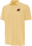 Main image for Mens Central Michigan Chippewas Gold Antigua Twine Short Sleeve Polo Shirt