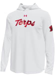 Main image for Mens Maryland Terrapins White Under Armour Iridescent Terps Script Tech Stretch Mens Basketball Lo..