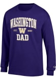 Main image for Mens Washington Huskies Purple Champion Est Date Dad Jersey Tee