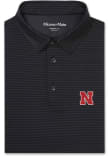 Main image for Mens Nebraska Cornhuskers Black Mizzen+Main Copa Short Sleeve Fashion Polo