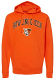 Main image for Mens Bowling Green Falcons Orange Summit Sportswear Arch Mascot Hooded Sweatshirt