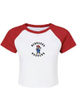 Main image for Nebraska Cornhuskers White Summit Sportswear Phoebe Micro Rib Short Sleeve T-Shirt