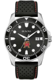 Main image for Maryland Terrapins Bulova Sport Leather Mens Watch - Black
