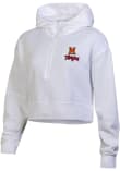 Main image for Womens Maryland Terrapins White Under Armour Rival Fleece Hooded Sweatshirt