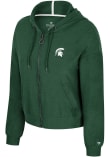 Main image for Womens Michigan State Spartans Green Colosseum Gravity Long Sleeve Full Zip Jacket