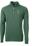 Main image for Mens Michigan State Spartans Green Cutter and Buck Adapt Knit Qtr Zip Pullover
