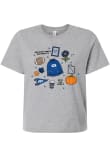 Main image for BYU Cougars Ash Summit Sportswear Fall Scattered Icon Short Sleeve T-Shirt