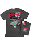 Main image for Ohio State Buckeyes Charcoal GV Art + Design Script Night Scene Short Sleeve T Shirt
