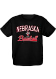 Main image for Youth Nebraska Cornhuskers Black Blue 84 Big Ten Baseball Short Sleeve T-Shirt