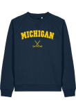 Main image for Mens Navy Blue Michigan Wolverines Hockey Crew Sweatshrt