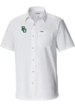 Main image for Mens Baylor Bears White Columbia Heat Seal Slack Tide Camp Short Sleeve Dress Shirt