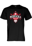 Main image for Nebraska Cornhuskers Black Blue 84 Baseball Field Short Sleeve T Shirt
