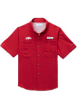 Main image for Columbia Arkansas Razorbacks Youth Crimson Tamiami Short Sleeve Polo Shirt