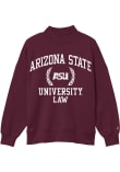 Main image for Womens Arizona State Sun Devils Maroon League Diana Law Mock Neck Crew Sweatshirt