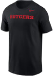 Main image for Rutgers Scarlet Knights Black Nike Core Short Sleeve T Shirt