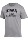 Main image for Iowa Hawkeyes Grey Champion Big Ten Jersey Short Sleeve T Shirt