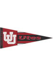 Main image for Red Utah Utes 12x30 Vault Premium Pennant