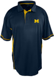 Main image for Blue Michigan Wolverines Panel Color Block Big and Tall Polo