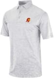Main image for Mens USC Trojans Grey Columbia Heat Seal Heading Out Short Sleeve Polo Shirt