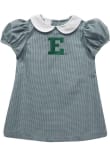 Main image for Baby Girls Eastern Michigan Eagles Green Vive La Fete Gingham Collar Short Sleeve Dress
