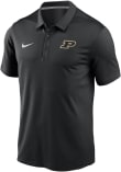 Main image for Mens Purdue Boilermakers Black Nike Primary Logo Victory Short Sleeve Polo Shirt