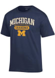 Main image for Michigan Wolverines Navy Blue Champion Pill Box Grandma Jersey Short Sleeve T Shirt