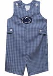 Main image for Toddler Penn State Nittany Lions Navy Blue Vive La Fete Gingham Overalls