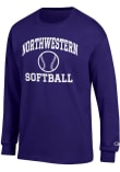 Main image for Mens Northwestern Wildcats Purple Champion Softball Icon Jersey Tee