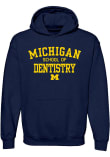Main image for Mens Navy Blue Michigan Wolverines School of Dentistry Hooded Sweatshirt