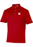 Main image for Mens Nebraska Cornhuskers Red Columbia Sand Tee Short Sleeve Polo Shirt