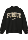 Main image for Womens Black Purdue Boilermakers Diana Mock Neck Crew Sweatshirt