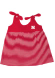 Main image for Toddler Girls Cardinal Nebraska Cornhuskers Stripe Short Sleeve Dress