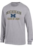 Main image for Mens Michigan Wolverines Grey Champion Font Class of 2028 Jersey Tee
