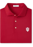 Main image for Mens Indiana Hoosiers Crimson Peter Millar Hugo Short Sleeve Fashion Polo