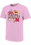 Main image for Girls Nebraska Cornhuskers Pink  Disco Short Sleeve T-Shirt