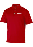 Main image for Mens Wisconsin Badgers Red Columbia Sand Tee Short Sleeve Polo Shirt